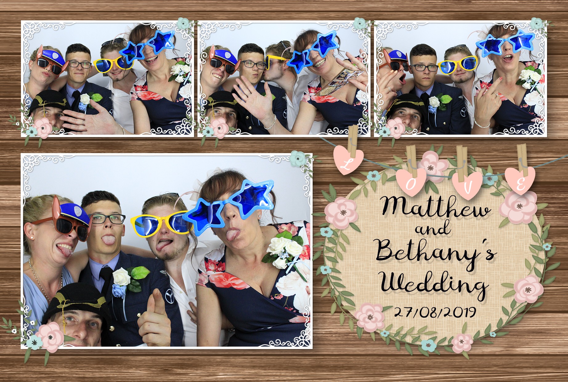 Matthew and Bethany’s Wedding | View more photos from the event at gallery.myphotoboothexperience.co.uk/u/MyPhotoBoothExperienceLtd/Matthew-and-Bethany’s-Wedding